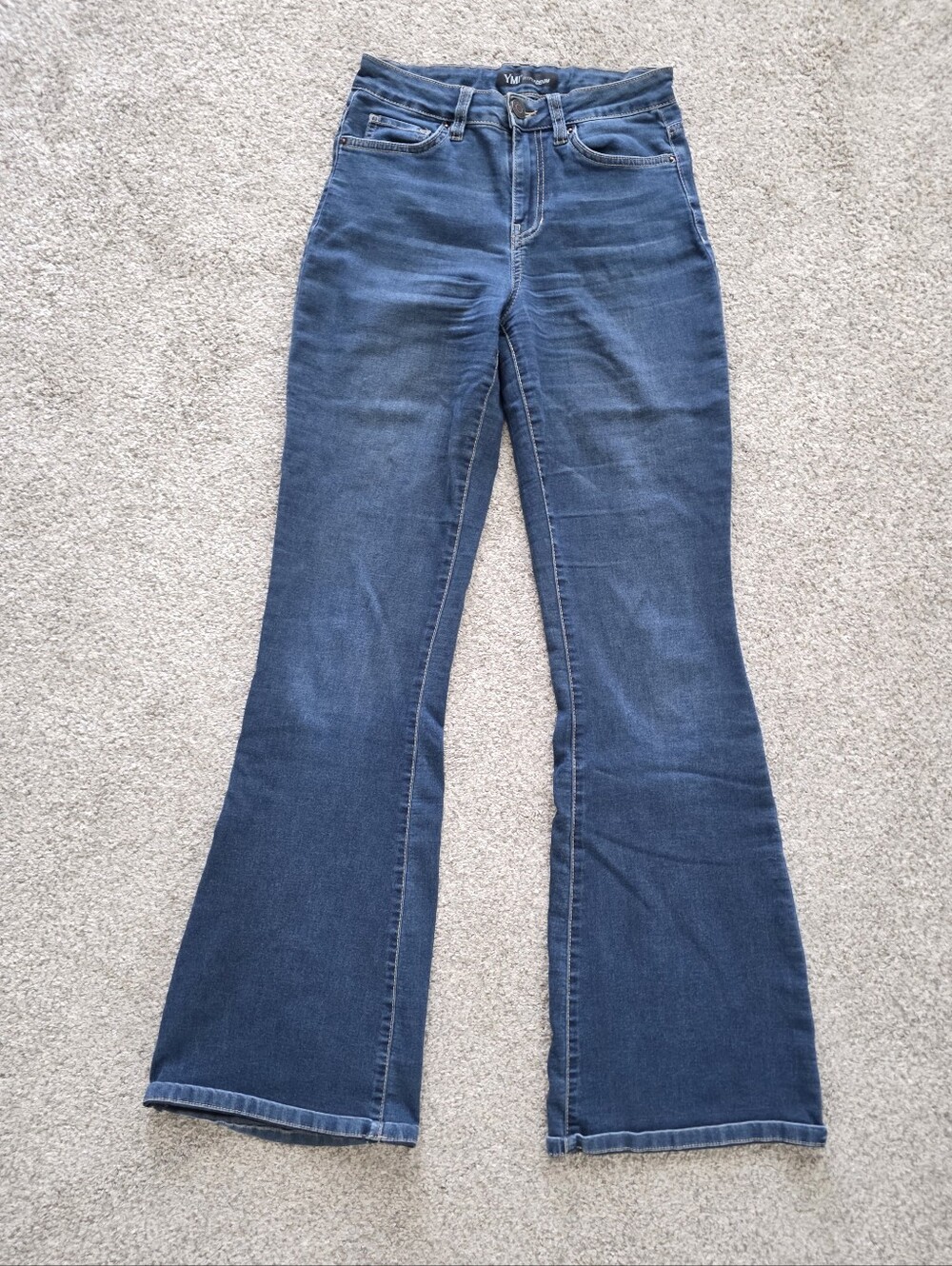 YMI Hyper Denim Flare Jeans Dark Wash 27